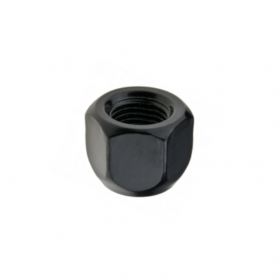 Nakrętka przelotowa czarna M12x1.50x16mm (stożek) klucz 21mm Hyundai Kia Peugeot Toyota (BAS-12X1.50X15ST19CZ)